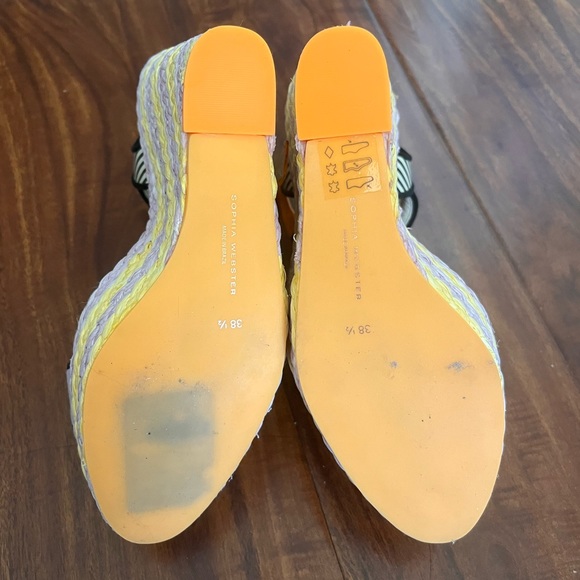 Sophia Webster Wedge Heel Sandals sz 38.5 US 7.5-8 - Picture 4 of 4